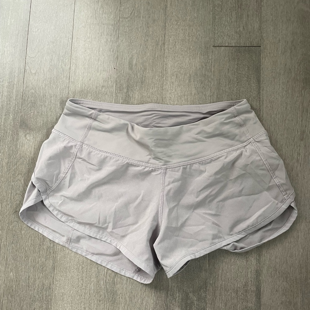 Lululemon speed up shorts in grey